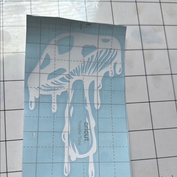 Cricut White Dripping Mushroom Sticker - Picture 1 of 1